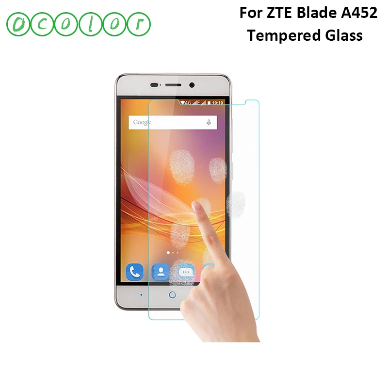 Ocolor для ZTE Blade A452 закаленное стекло с защитой от царапин стальная пленка 5 0