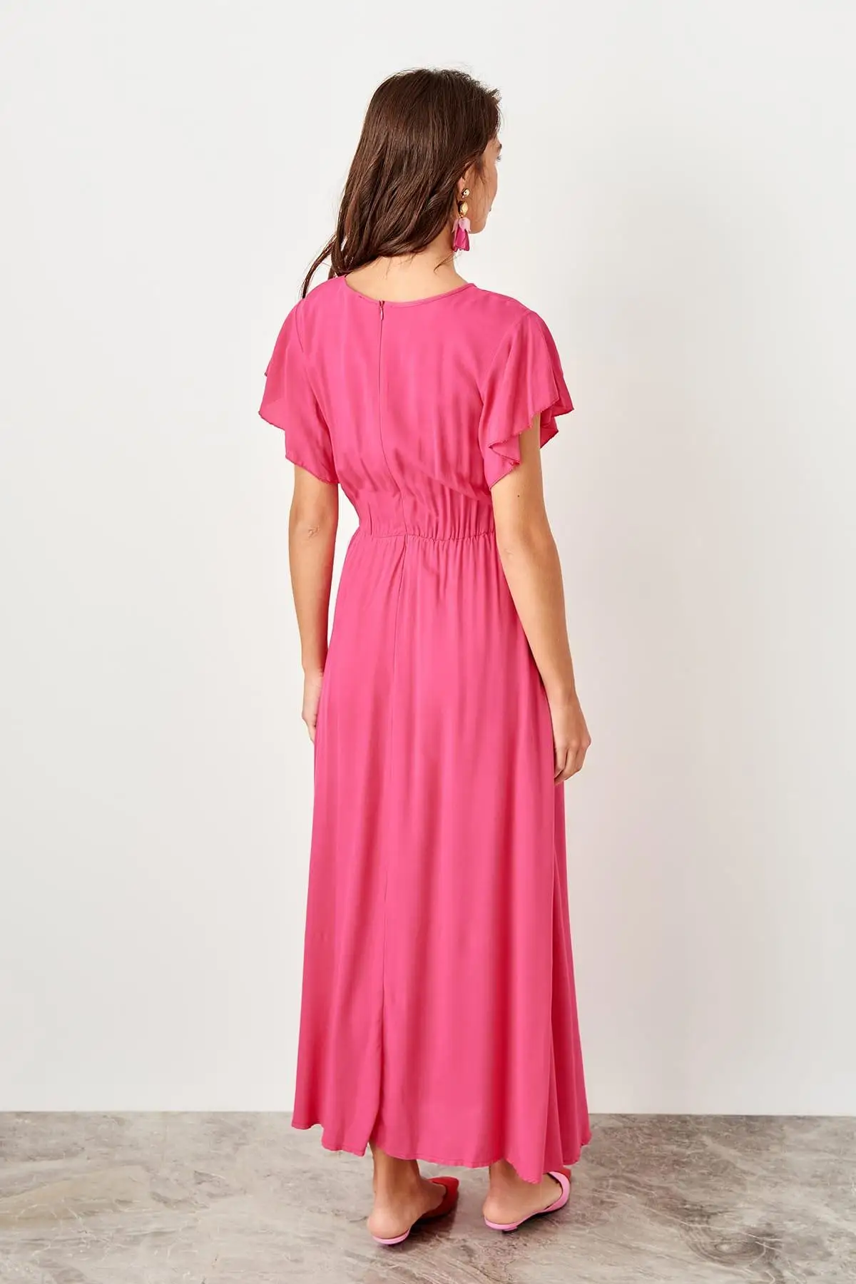 Trendyol Fuchsia Double Breasted Jumpsuit TWOSS19IS0073 |
