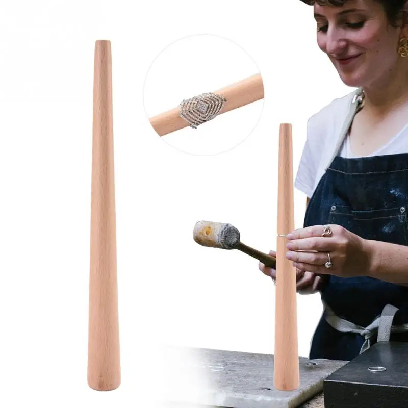 Tapered Wood Mandrel Stick Tools for Finger Ring Jewelry Making Sizes Forming Polishing Measuring Tool | Украшения и аксессуары