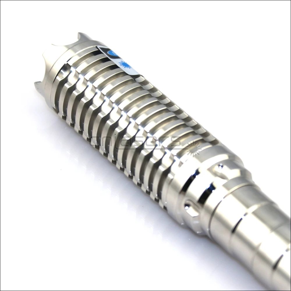 CNILasers BX9 Регулируемая фокусировка из нержавеющей стали 450nm Синяя лазерная указка