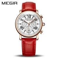 megir fashion women bracelet watches top brand luxury ladies quartz watch clock for lovers relogio feminino sport wristwatches