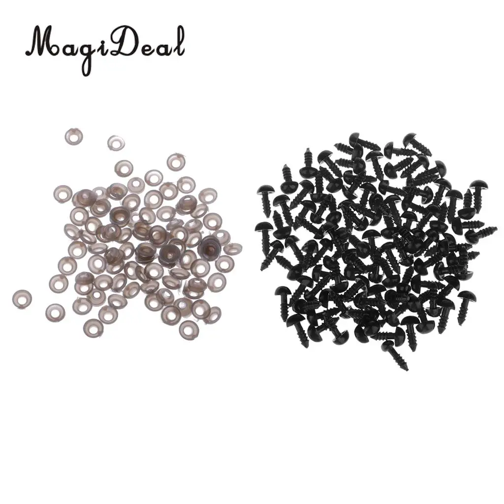 100Pcs Plastic Dolls Noses Acrylic 7x9mm Safety Nose Toy Animal Bear Dog DIY Making Accessories Crafts | Игрушки и хобби