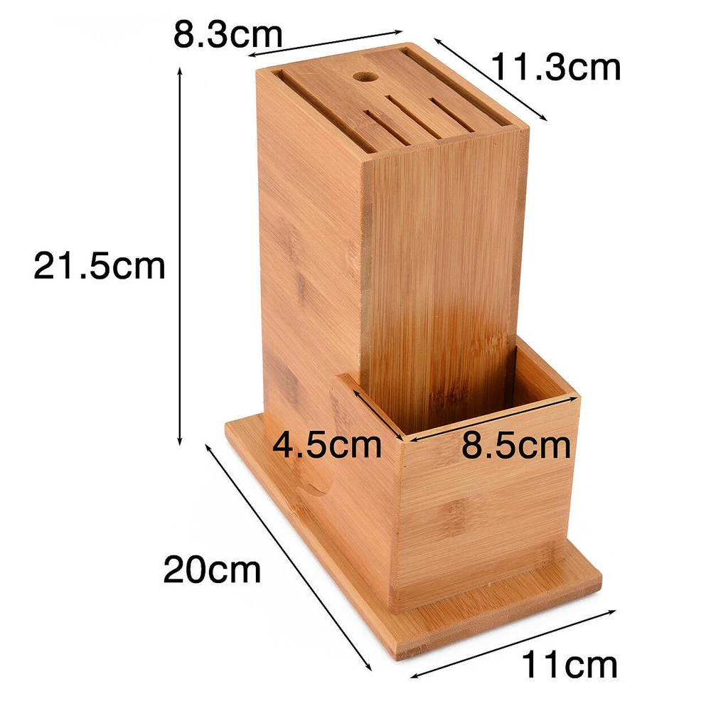 Многофункциональный инструмент для хранения ножей Bamboo Block 6 Слот Органайзер