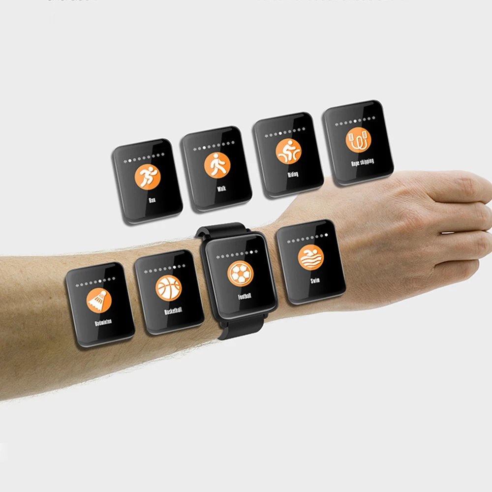 Новый M28 Смарт часы Bluetooth большой Экран монитор сердечного ритма IP68