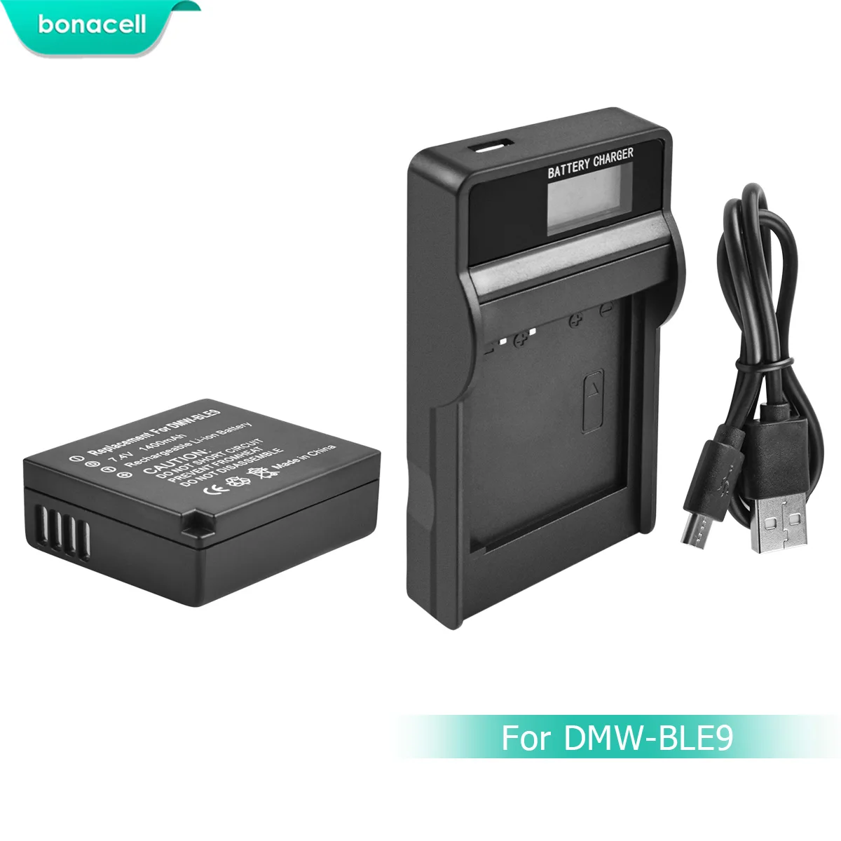 Bonacell DMW BLG10 ДМВ BLE9 Камера Батарея + ЖК дисплей Зарядное устройство для цифрового