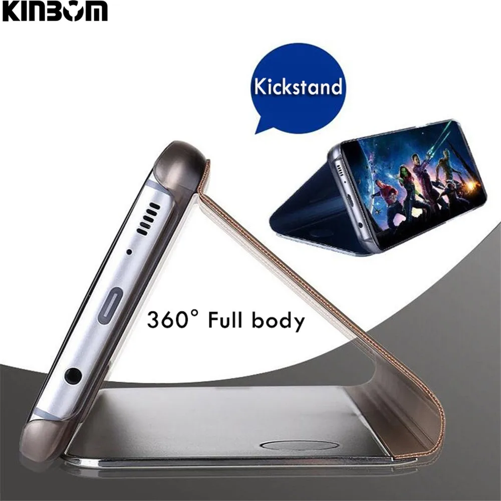 Kinbom прозрачный зеркальный умный чехол для телефона Iphone XR XS MAX X 8 7 6 6s Plus откидной