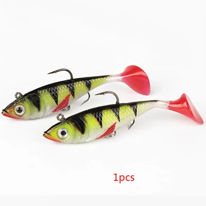 Шт. 1 шт./5 шт. АБС Мягкая приманка 11 см 8 искусственная силиконовая рыболовная