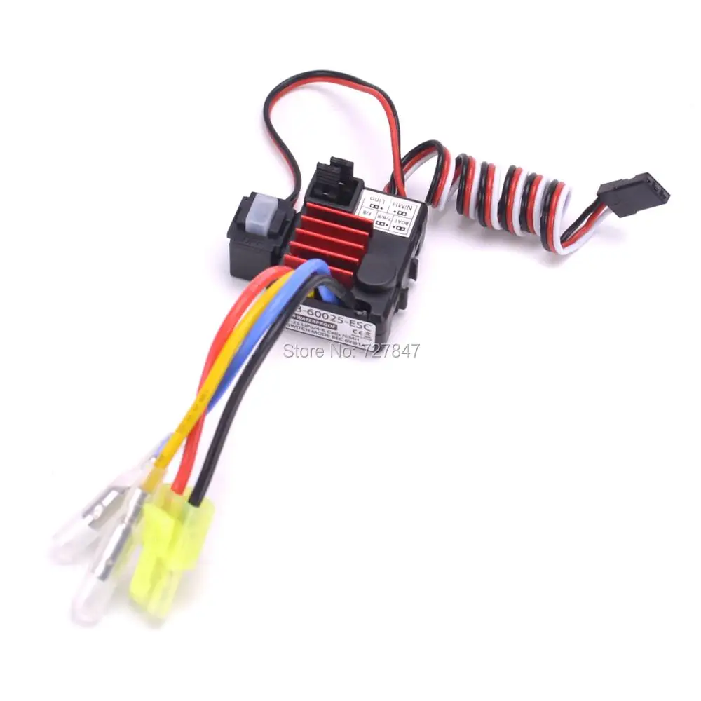 Водонепроницаемый контроллер скорости Turbo Racing 25A TB-60025 ESC Brushed 1A / 6V BEC для 1:18 1/18 RC Car