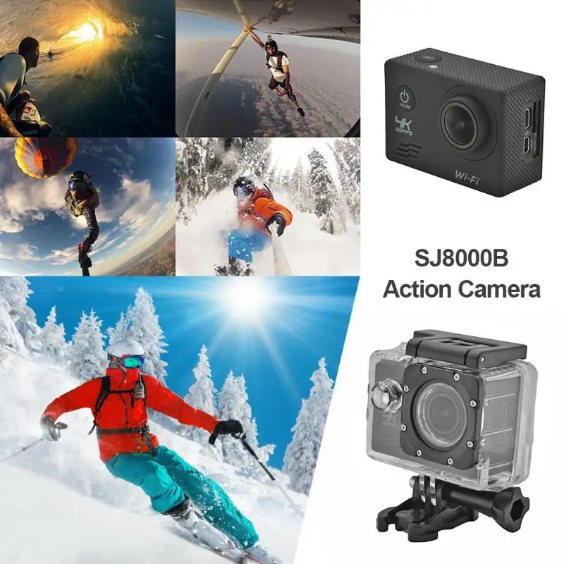 SJ8000B Экшн камера wifi 1080 P 16MP водонепроницаемая Спортивная DV с дистанционным