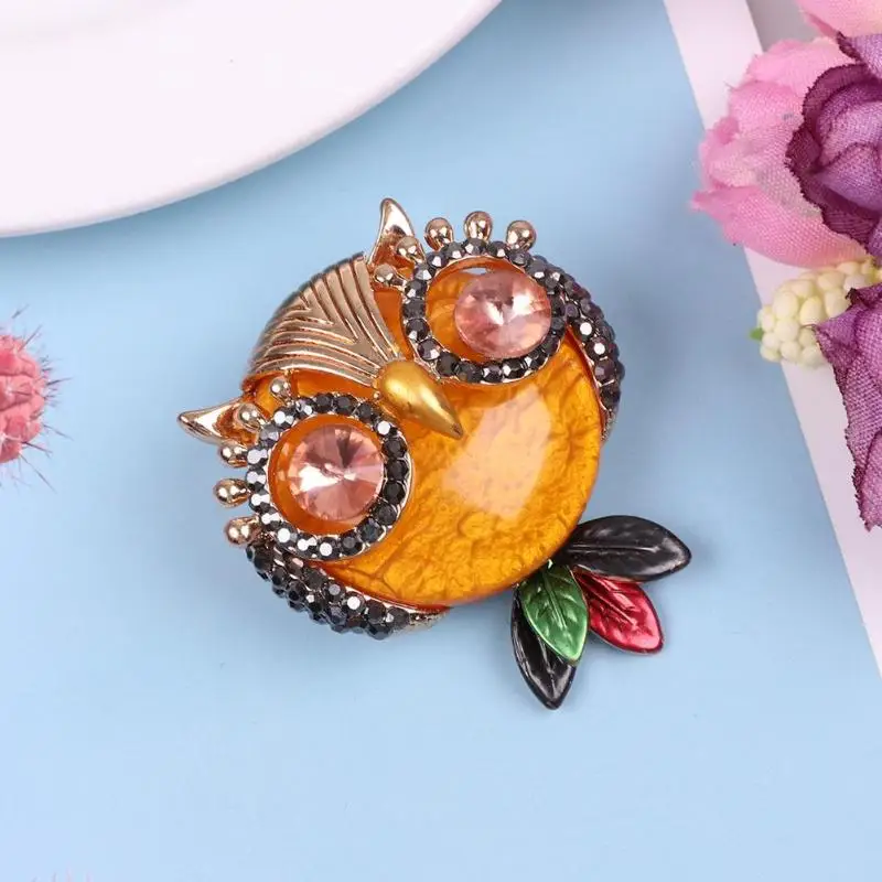 Эмаль животное пчела утка Сова Птица Броши Завод булавка для насекомых ювелирные