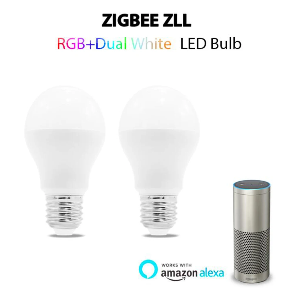 Лампочка Zigbee E27 6 Вт E26 лампа RGB CCT двойная белая умная с управлением через