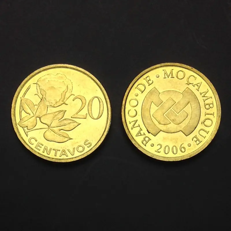 Mozambik 20 монетка сентаво 2006 KM #135 нераспространенная UNC Африка Cllecetion специальный