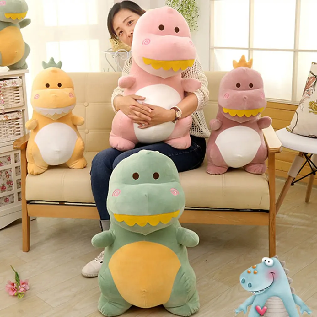 Улыбка большой зуб мягкий вниз хлопок маленький динозавр кукла Дети Плюшевые