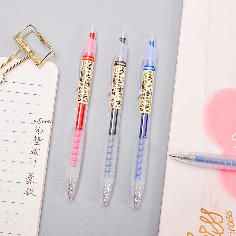 

1 PCS Creative Colored Gel Pens For Writing School Office Plastic Stationery Material Supplies Pen Colorful Ballpoint Pen 040188