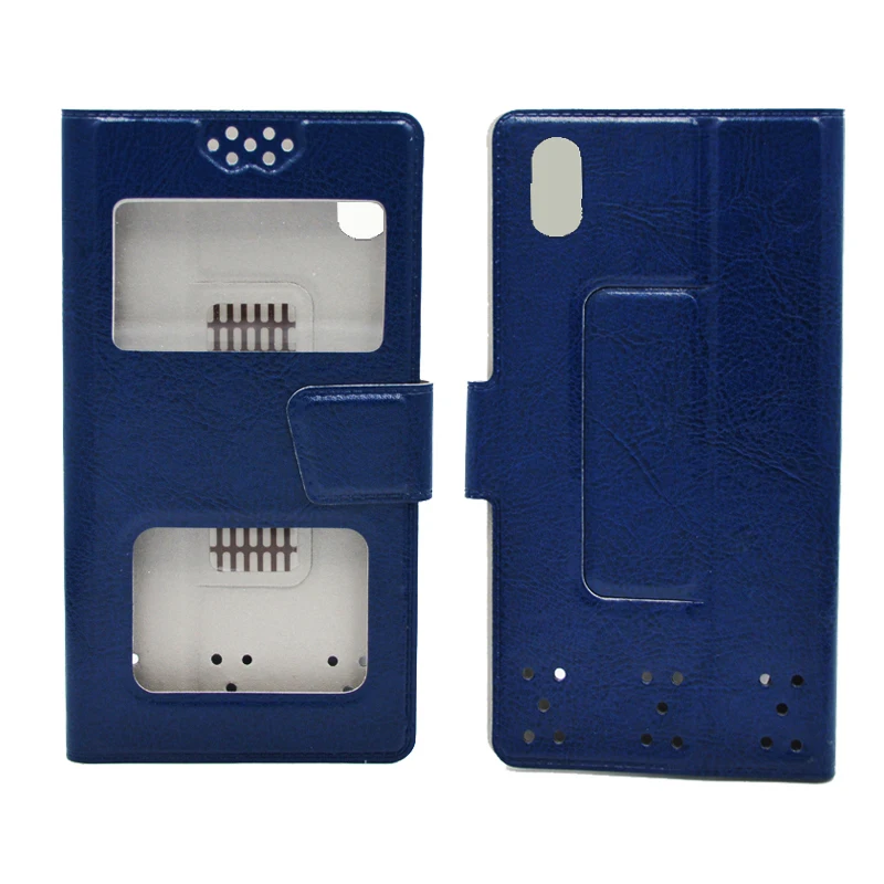 Чехол книжка dower me из искусственной кожи с двумя окошками для смартфона SERVO W280 в