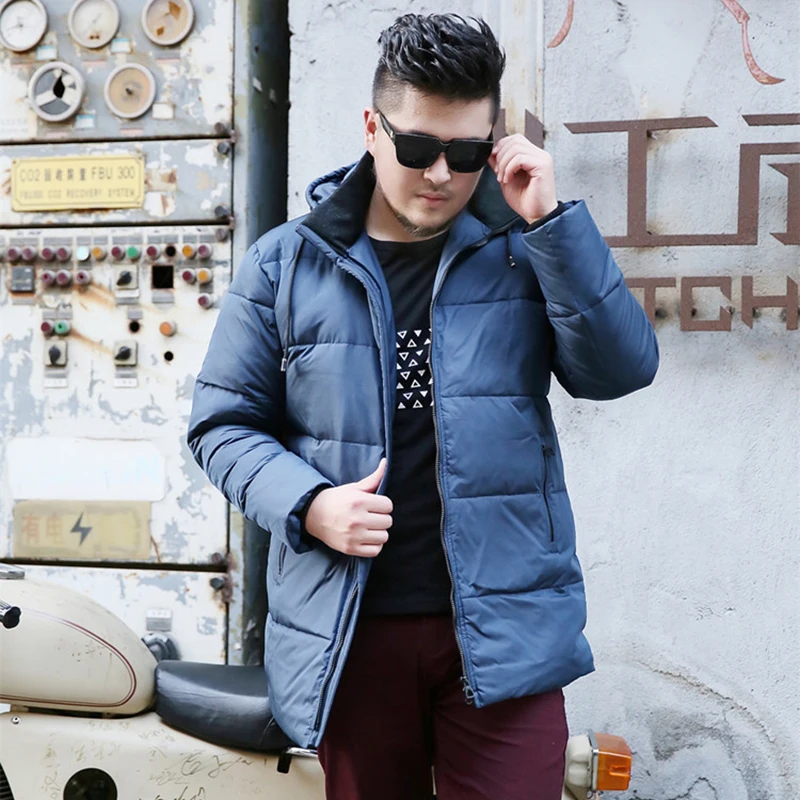 10XL 8XL новый бренд русская зима Мужская Повседневная 90% белая куртка на утином пуху
