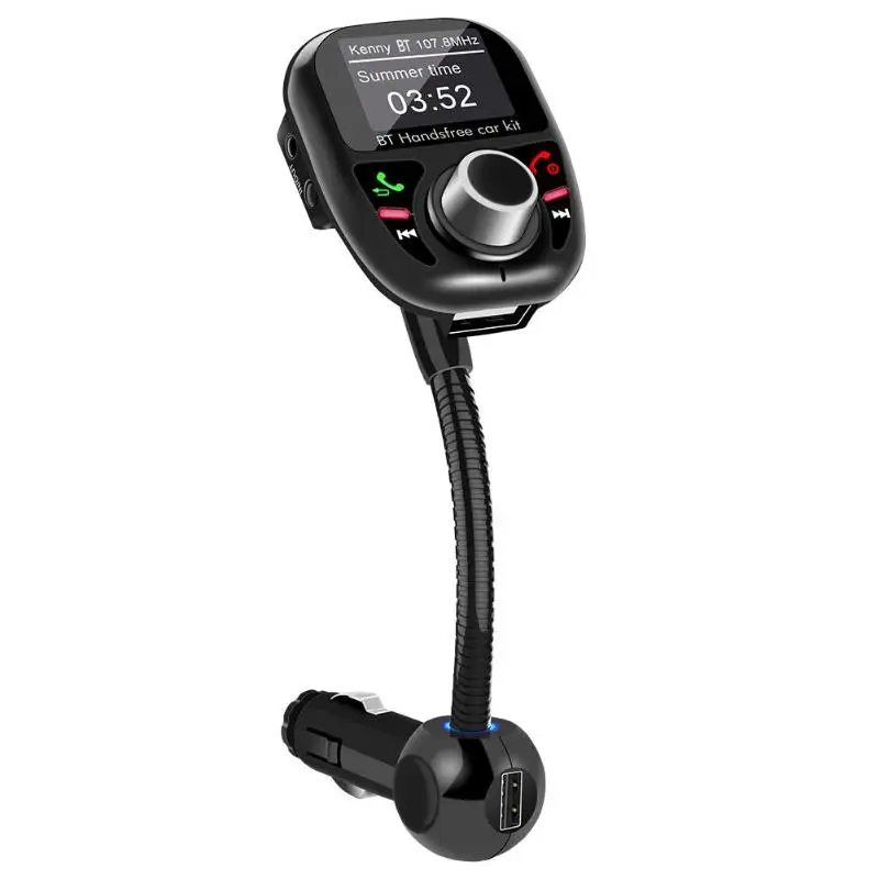 BT002 Bluetooth4.2 fm передатчик автомобильный комплект громкой связи mp3 плеер USB зарядное
