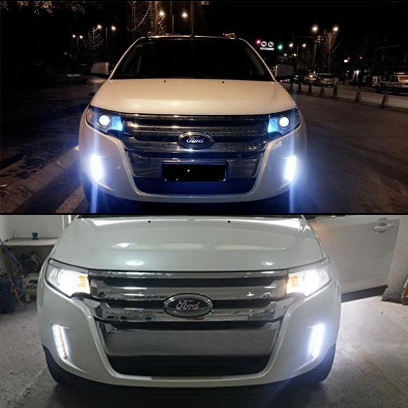 

Gtinthebox OEM Fit White/Amber Switchback LED Daytime Running Lights w/ Turn Signal Lights Exact Fit For 2011-2014 Ford Edge 12V