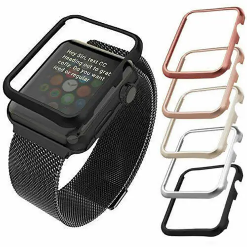 Корпус из алюминиевого сплава рамка для Apple Watch защитный чехол iWatch бампер кожи 38/42