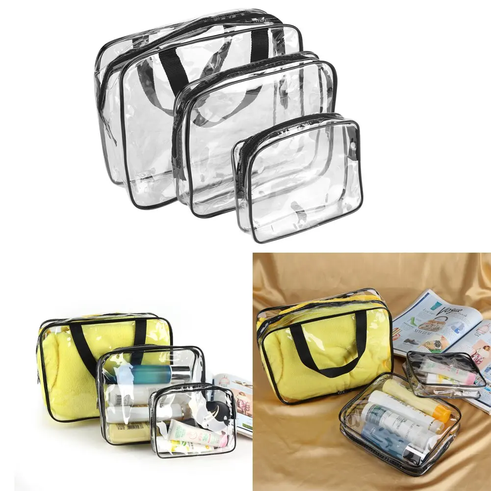 Женская прозрачная сумка Органайзер водонепроницаемый дорожный мешочек для