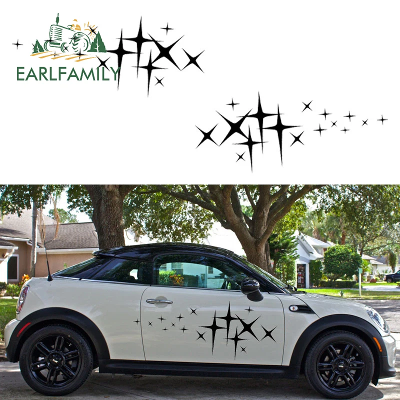 EARLFAMILY 2x звезда (по одному с каждой стороны) Графический дом на колесах автофургон