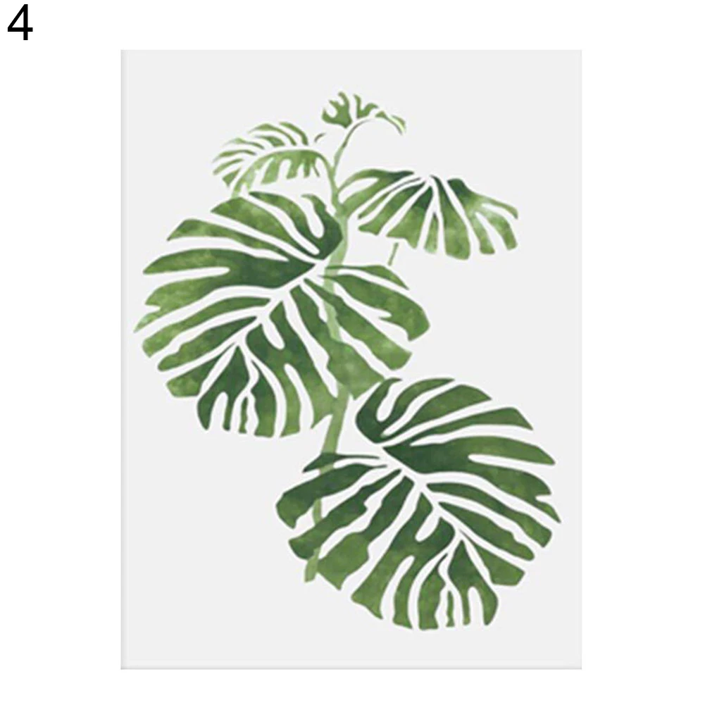 Nordic Style Pastoral Green Plant Leaves Modern Minimalist Decorative Painting Wall Decoration | Дом и сад
