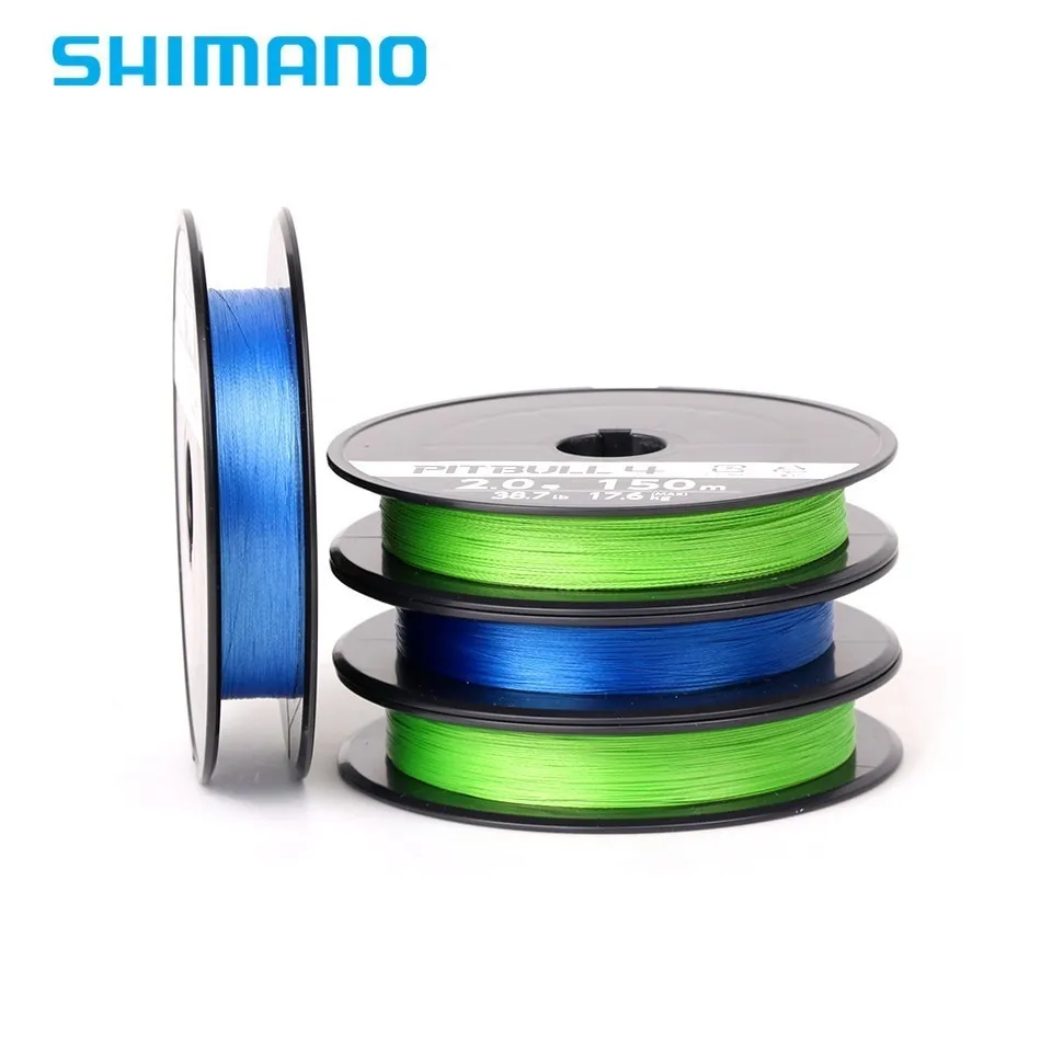 Оригинальная плетеная леска Pitbull X4 X8 X12 Pe 0 6 #0 8 #1 2 5 #2 #150 м 200 зеленый синий Сделано в