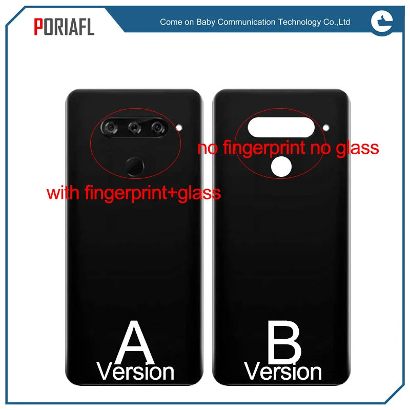 Стеклянный корпус для LG V40 ThinQ V405QA7 V405UA V405TAB V405UA0 задняя крышка батарейного отсека