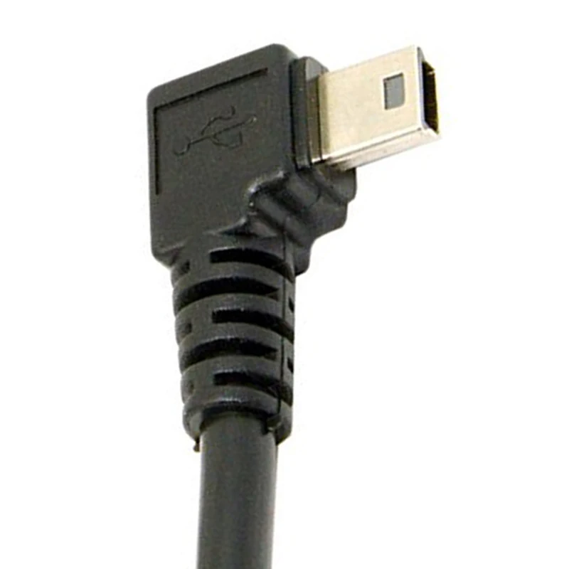 Мини USB B Тип 5pin мужской прямоугольный 90 градусов к 2 0 Мужской кабель для передачи