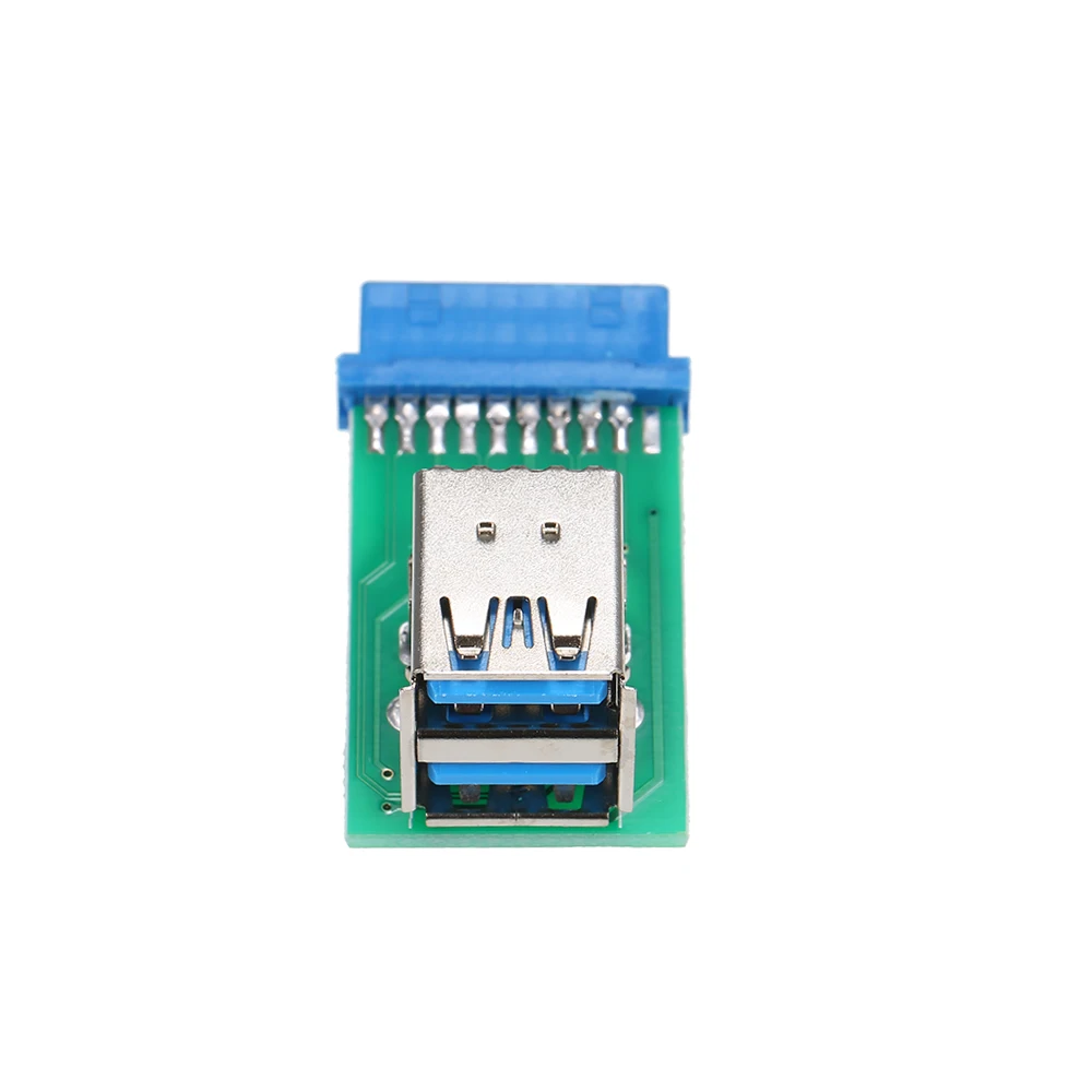 Двойной USB 3 0 A Тип мама к материнской плате 20 Pin Box Заголовок слот адаптер