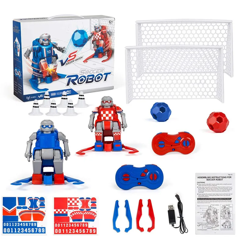 Высокое качество умный RC робот мультфильм играть в футбол Робот дистанционное