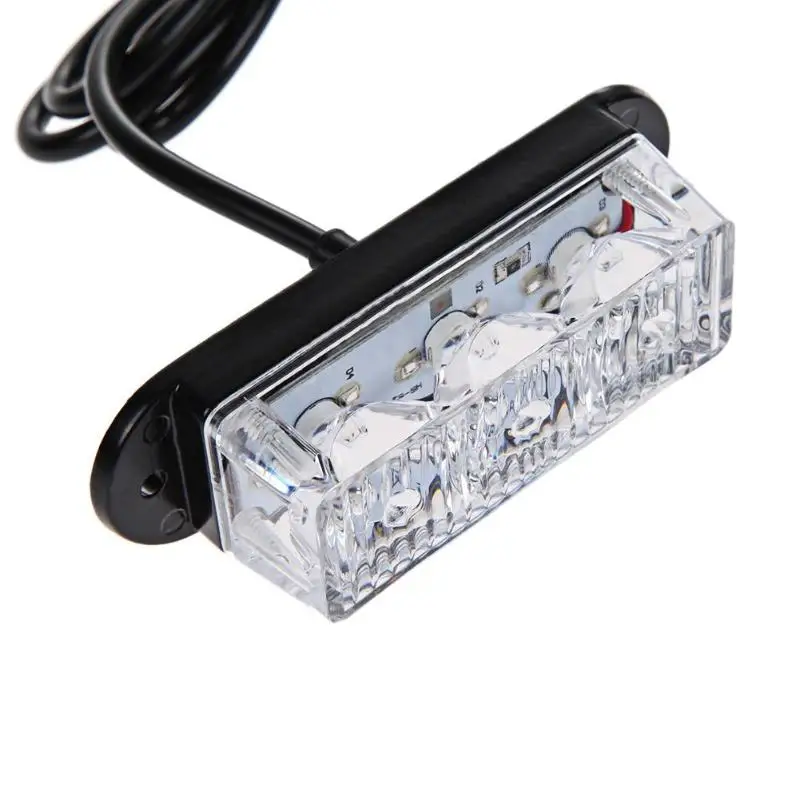 

2pcs Amber Strobe LED Flashing Lights Emergency Lighting Warning Light Work Lamp