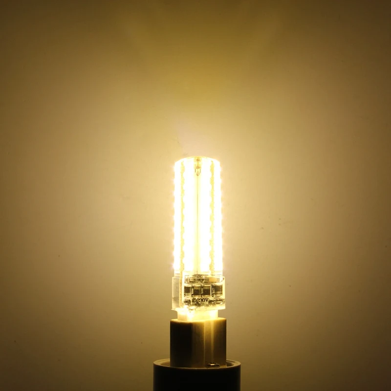 2835 SMD 72 Светодиодный лампа E14/E12/G9/B15 9 W затемнения светодиодный кукурузы лампочка 220 V Заменить Галогенные теплый натуральный чистый белый