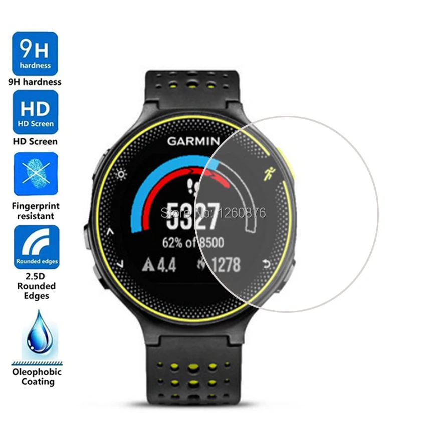 Закаленное стекло для смарт часов Garmin Forerunner 235 Premium Защитная пленка экрана