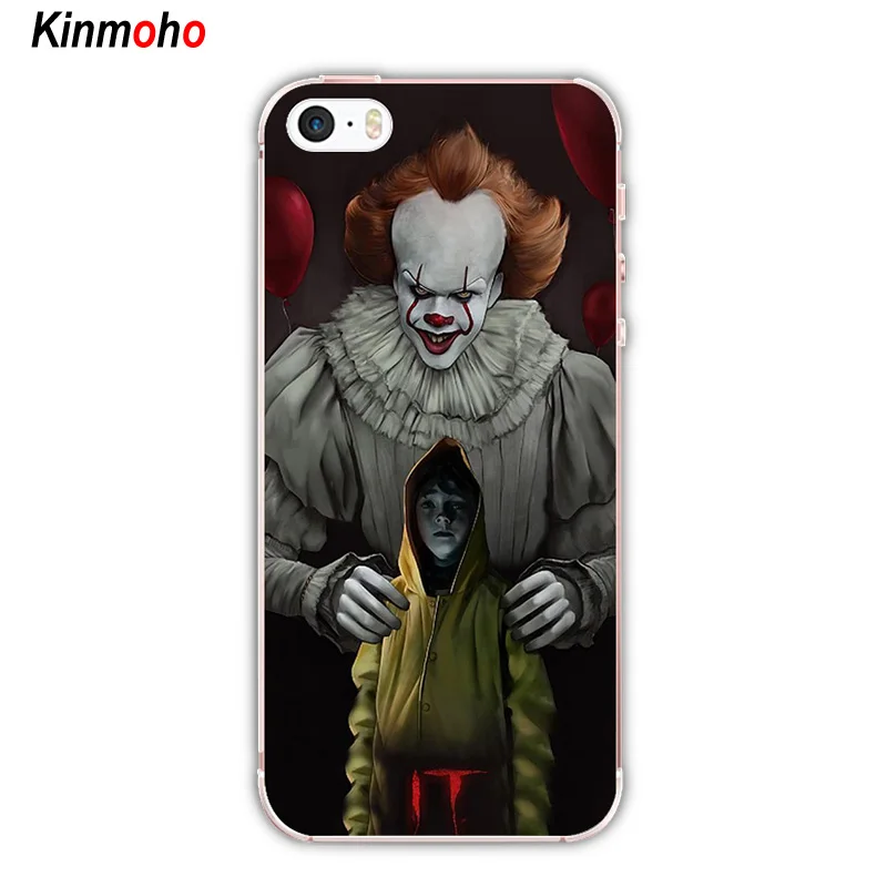 Мягкие силиконовые чехлы для телефонов Stephen King's IT клоун Pennywise чехол iPhone 7 6 6S 8 Plus 5S