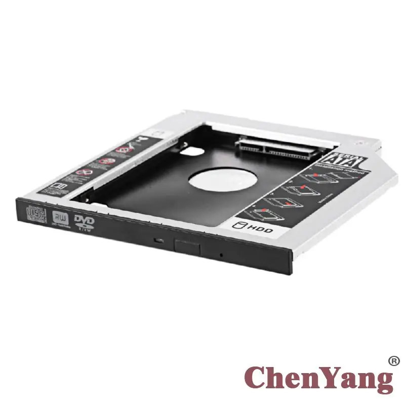 

Chenyang HDD HD SATA 22pin Hard Disk Drive Caddy Case for 12.7mm Universal Laptop CD / DVD-ROM Optical Bay