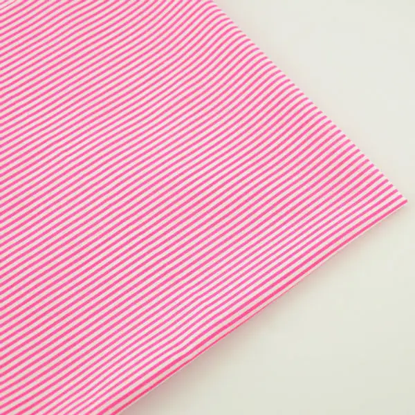 Швейный домашний текстиль Tecido в розово розовую и белую полоску простой декор для