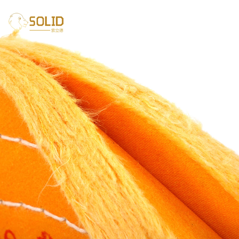 

4"~14" Cotton Lint Cloth Buffing Wheel Soft Cloth Polishing Wheel Jewelry Buffing Pad 50 Ply White Yellow 1Pc New