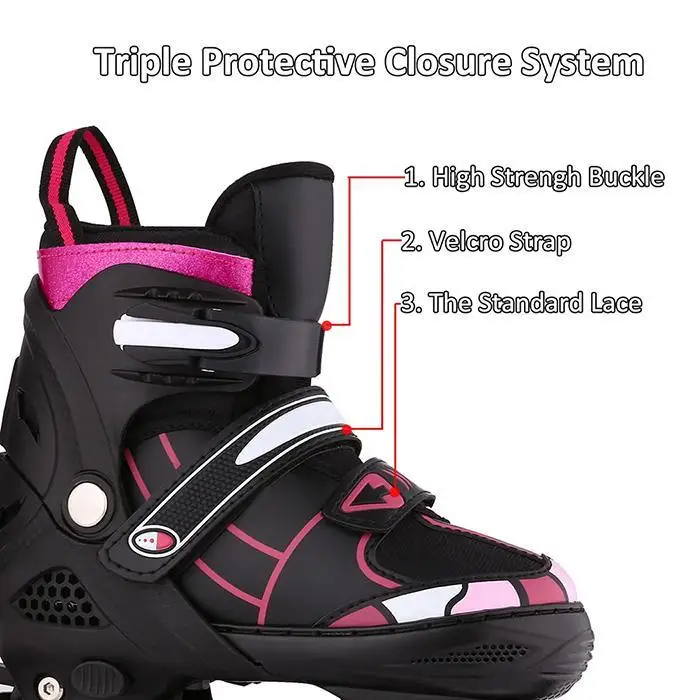 Прямые ПУ колеса мигающие агрессивные роликовые коньки уличный фокус Катание на