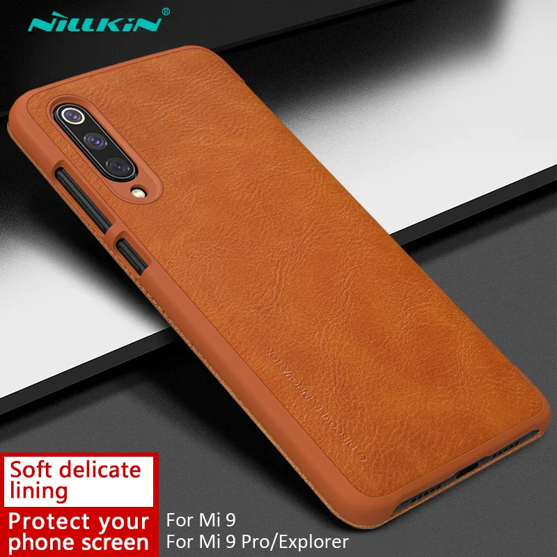 Кожаный чехол-книжка Nillkin Qin для Xiaomi Mi8 Mi 8 | Мобильные телефоны и аксессуары