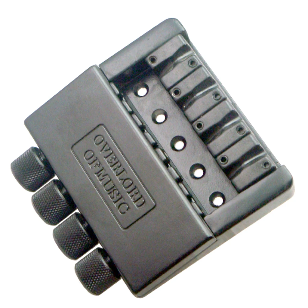 Черный 4 струнный бас задняя система моста седло без головы аксессуары для