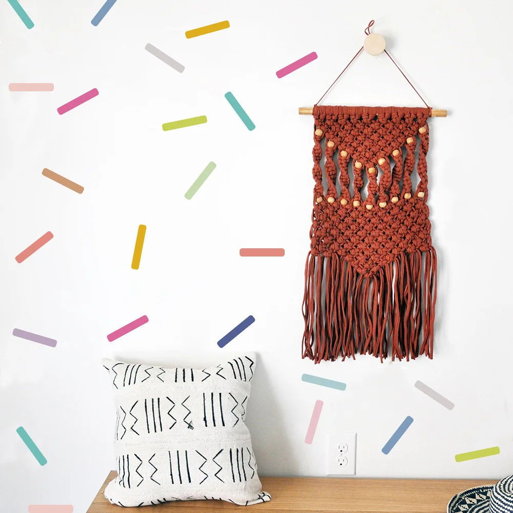 

Funlife DIY Color Cartoon Strip Home Decoration Sticker Children's Room Bedroom Background Waterproof Removable Wall Sticker