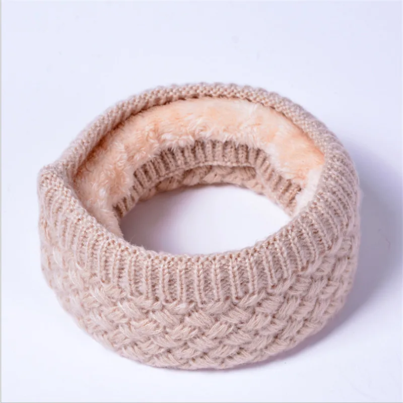 

2018 Newest Fashion Knitted Cable Ring Scarves Winter Neck Warmer Wool Collar Women Men Unisex Elastic Casual Solid Chunky Scarf