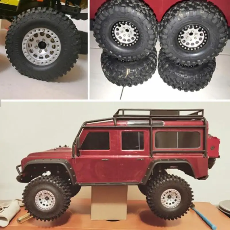 4 шт Универсальный металлический обод колеса Beadlock для 1/10 Traxxas HSP Redcat Rc4wd Tamiya осевой