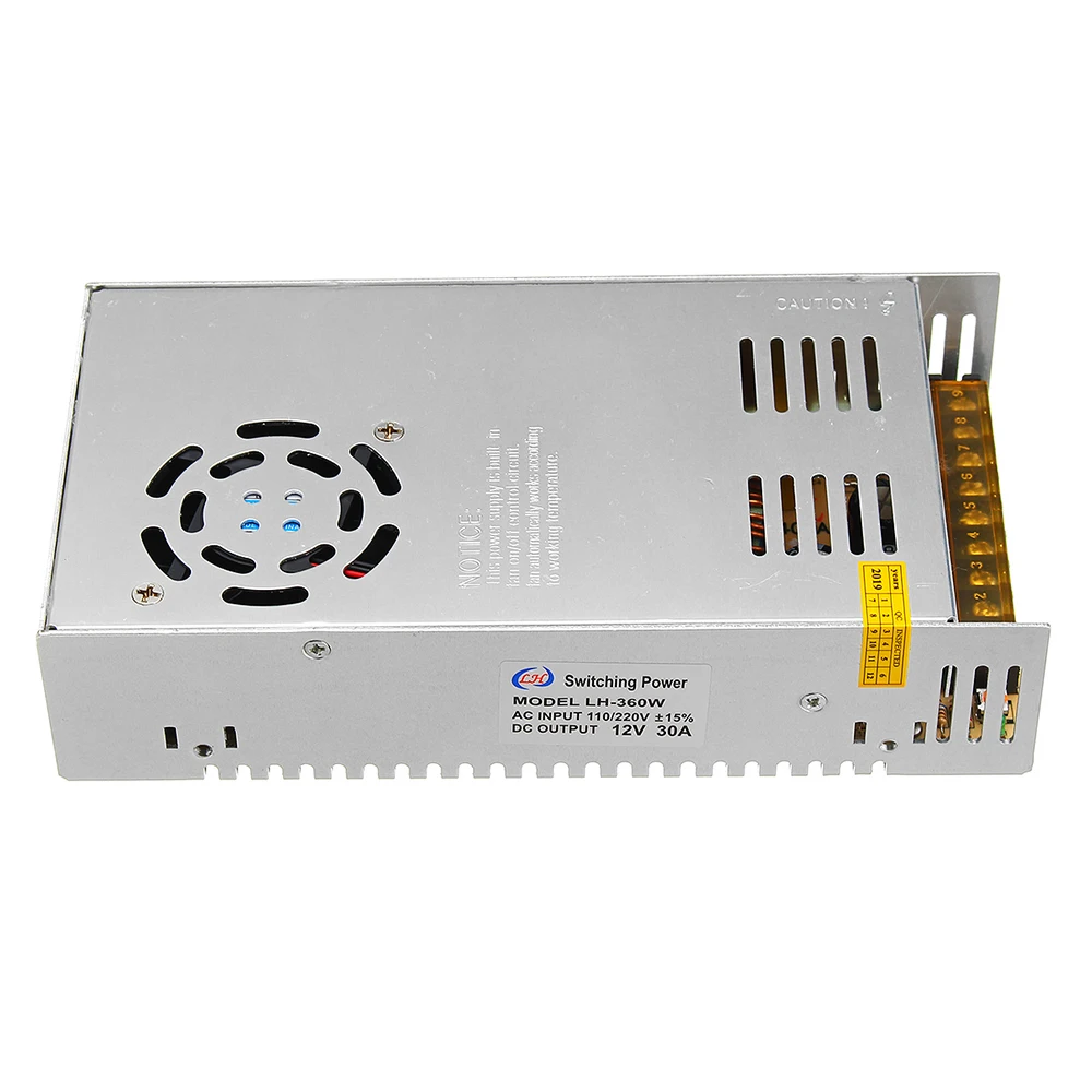 CLAITE AC110V 220V к DC12V 30A 360 Вт драйвер импульсного источника питания трансформатор для