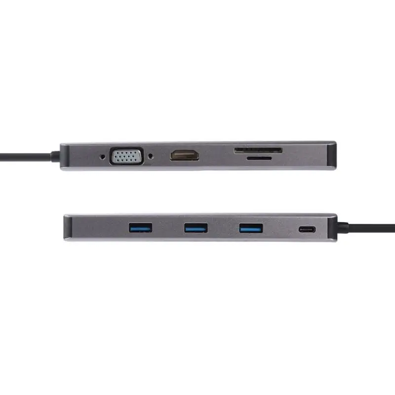 Type C Hub 9 in 1 USB-C to 4K HDMI PD VGA 3XUSB3.0 TF Card RJ45 Lan Adapter | Электроника