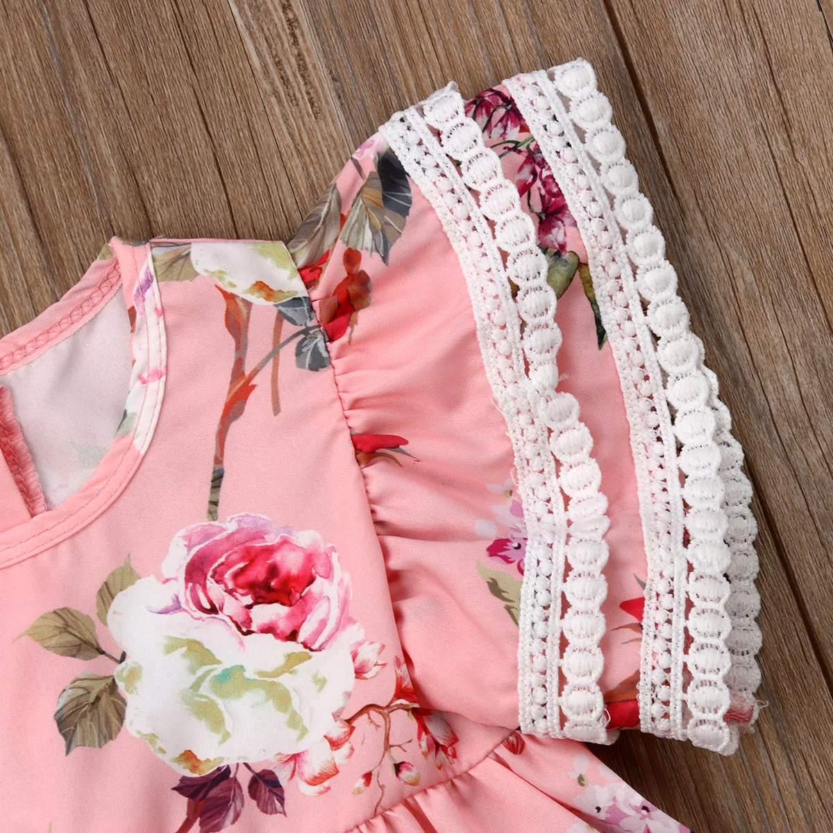 Платье для маленьких девочек с цветочным принтом Pudcoco комбинезон младенцев топ +