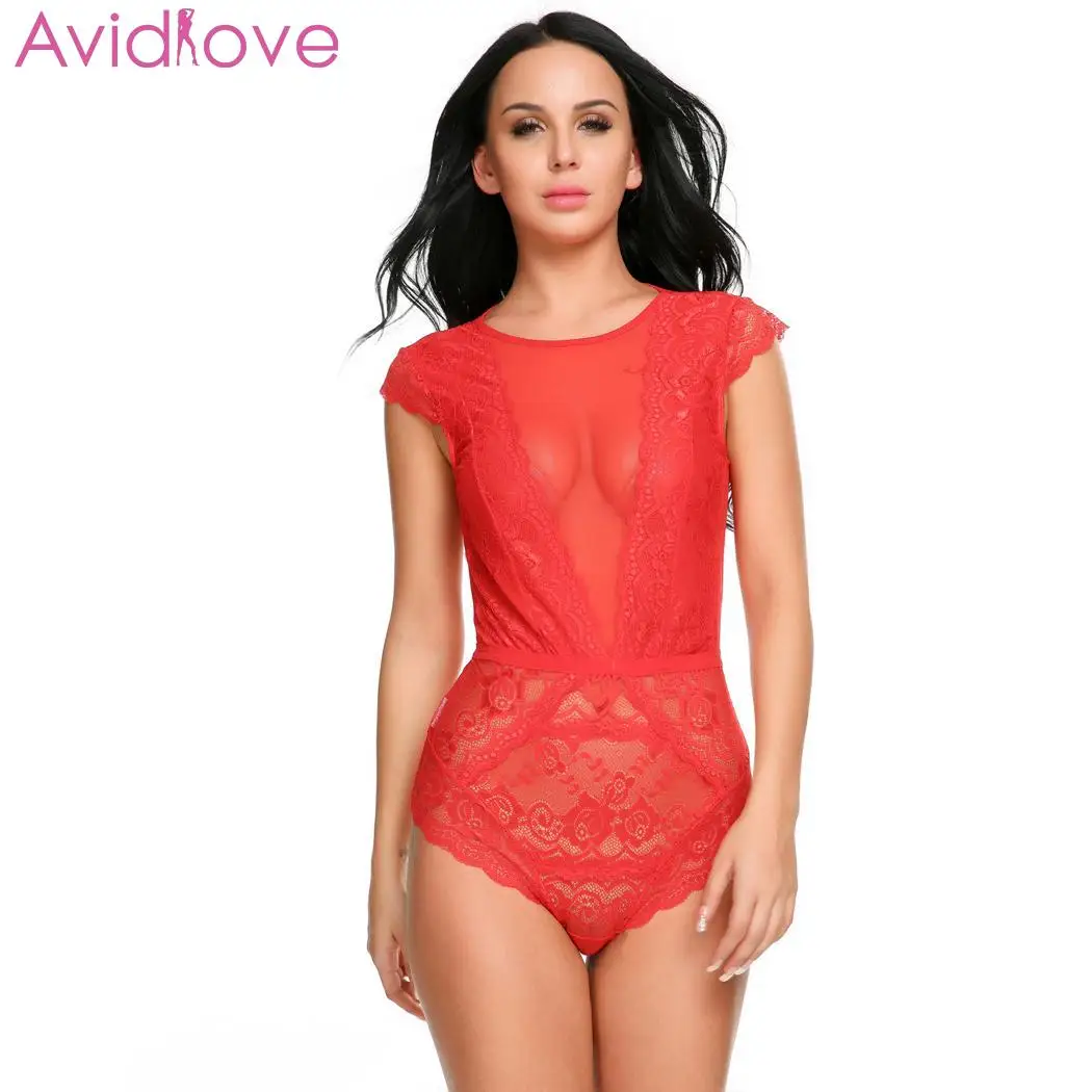 Avidlove женское сексуальное белье кружевное лоскутное Babydoll цельное Горячее