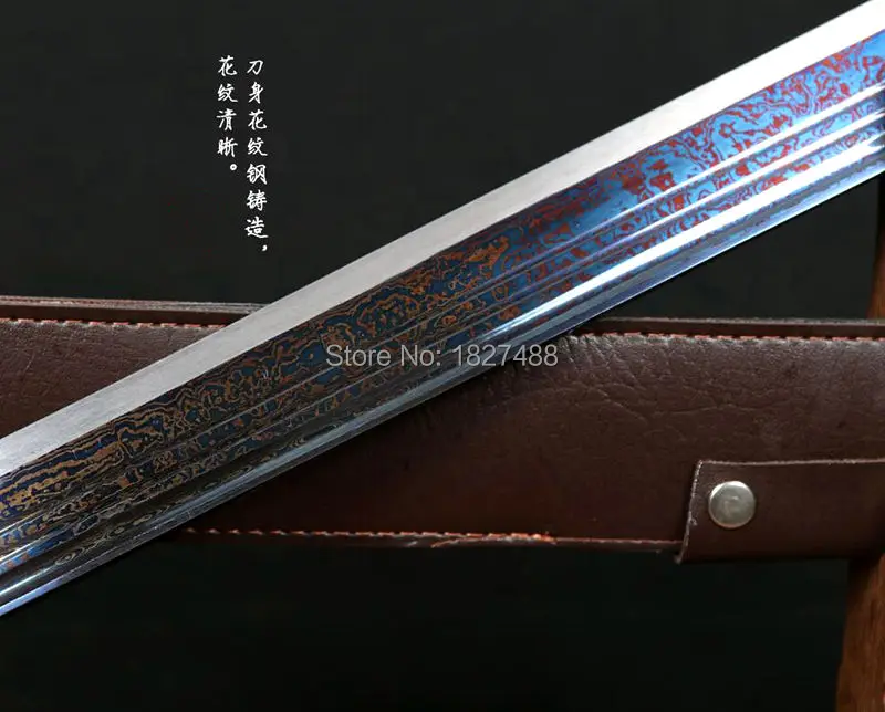 Стальная ручка Китайский кунг фу Broadsword меч ушу дадао сильный сложенный стальной