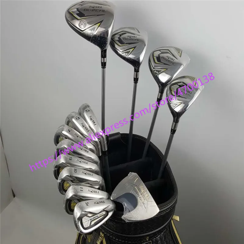 

New Golf Clubs HONMA BEZEAL 525 Complete Set HONMA Golf Driver+Wood+Irons+Putter/13Pcs Graphite Golf Shaft R/S Flex（No Bag）